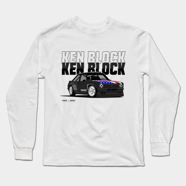 Ken Block Long Sleeve T-Shirt by shketdesign